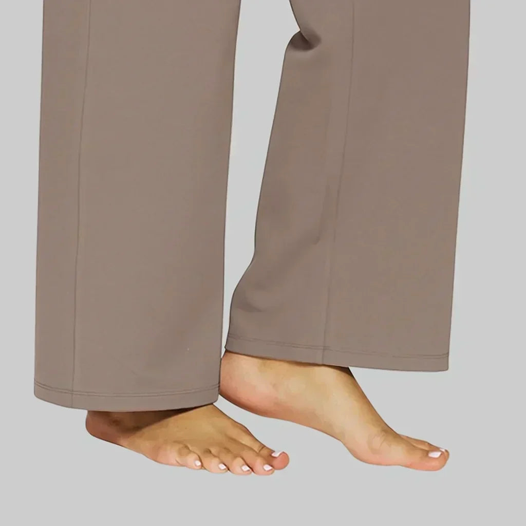 Elegant straight leg trousers, women's comfortable choice for office & smart casual.