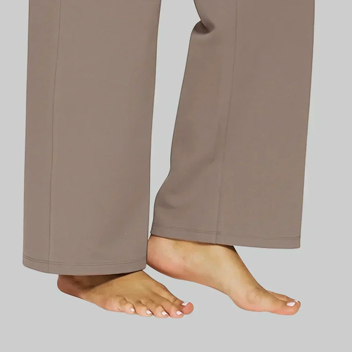 Elegant straight leg trousers, women's comfortable choice for office & smart casual.
