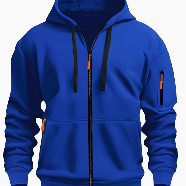 Men's versatile zip-up sweatshirt for everyday style.