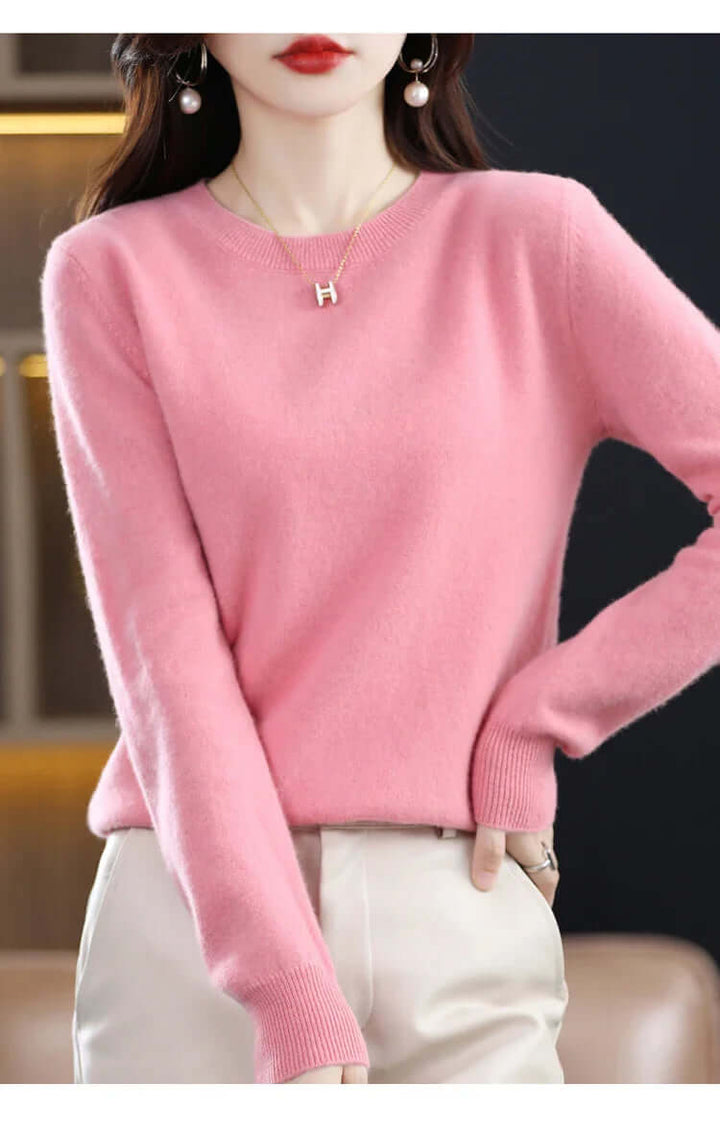 Pure Cashmere Knitted Sweater