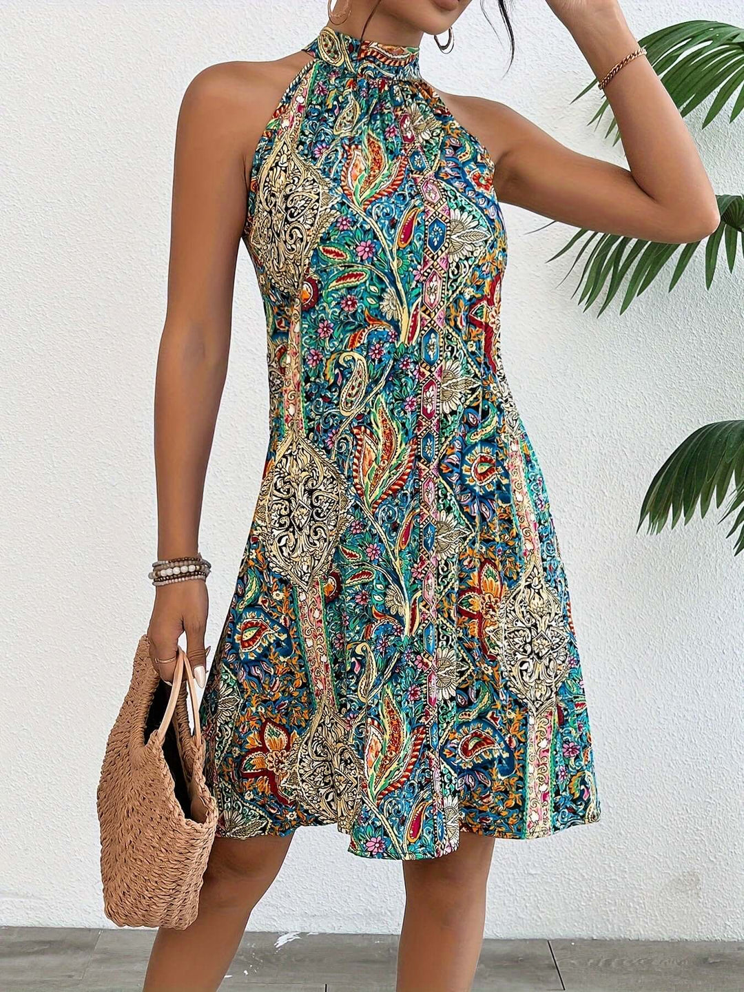 Halter Boho Dress