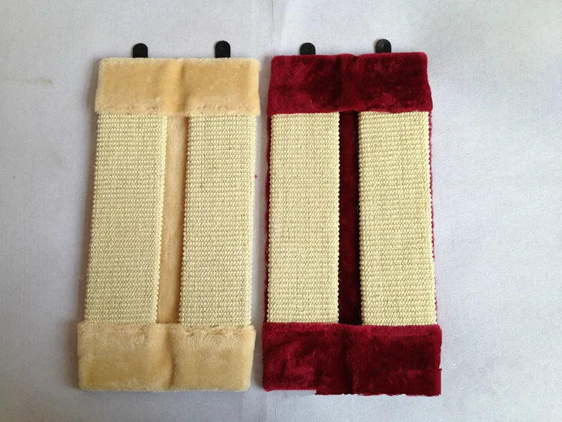 Durable cat scratcher mat for walls, protects furniture & provides a satisfying surface.