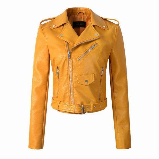 Women's Faux Leather Biker Jacket