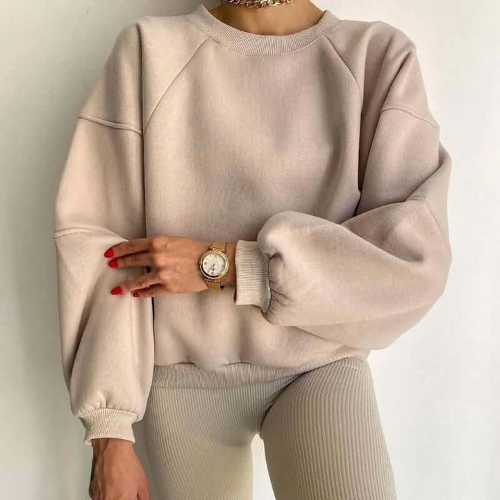Women's Oversized Cotton Blend Sweatshirt
