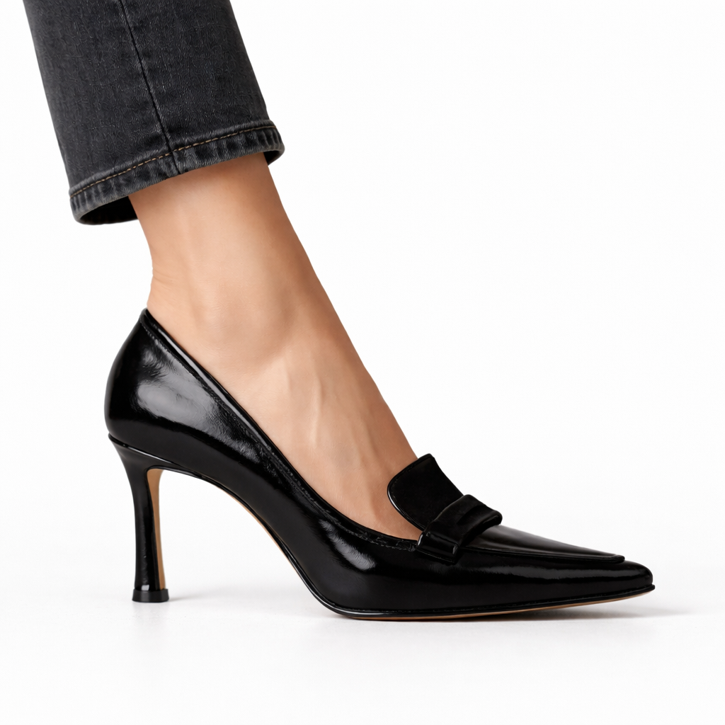 High-fashion women's elegant pointed toe heels; essential sophisticated classic style for any occasion.