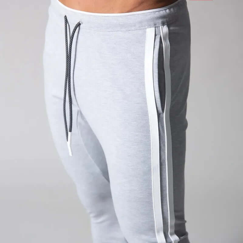 Men's Stripe Skinny Pants - Casual & Outdoor Style