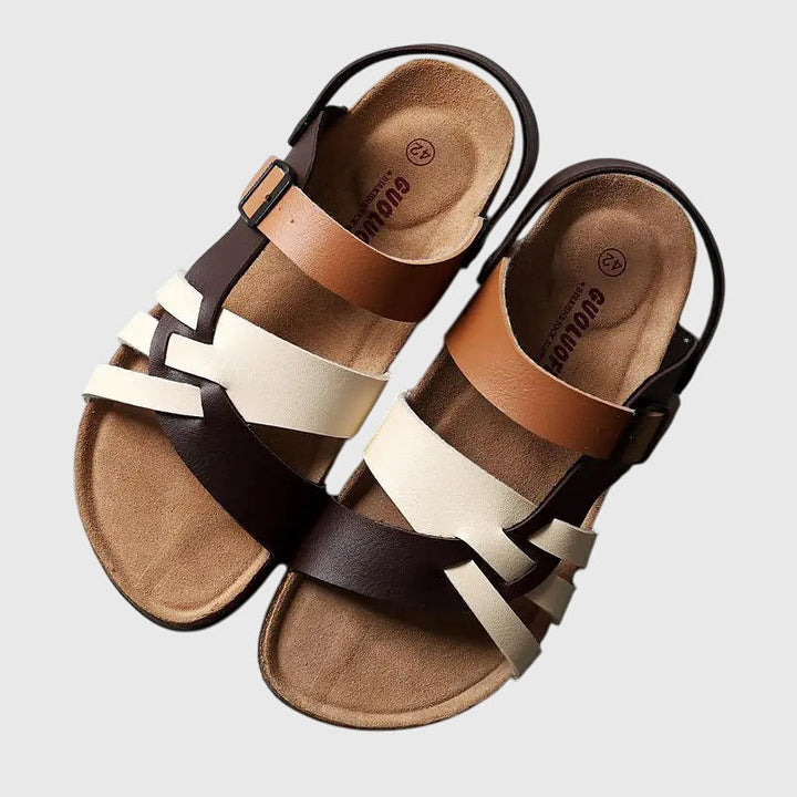 Women's orthopaedic sandals with arch support for cozy all-day comfort and foot health.