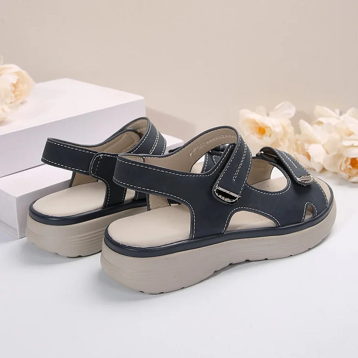 Adjustable ladies' orthopaedic sandals, designed for ultimate comfort & walking support.