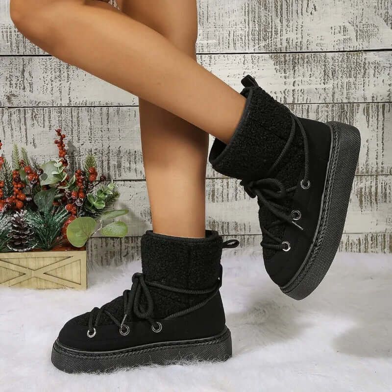 Women's Trimmed Winter Snow Boots