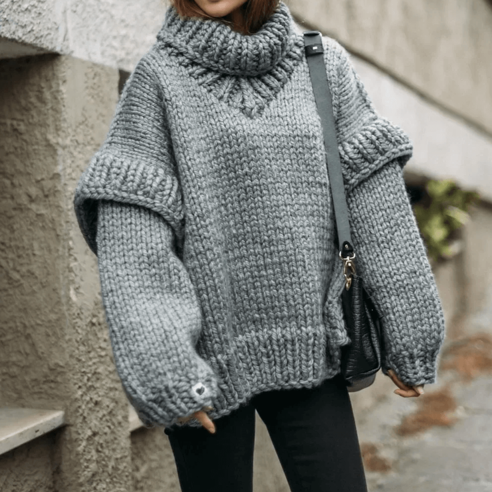 Women's Oversized Turtleneck Sweater