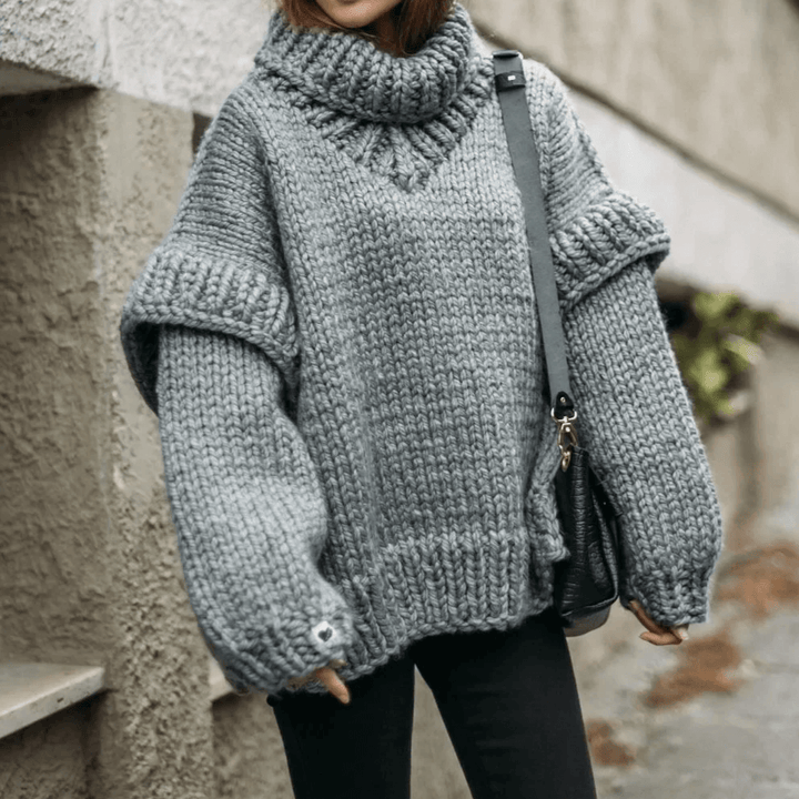 Women's Oversized Turtleneck Sweater