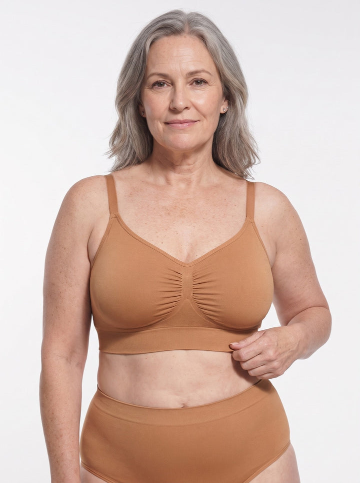 Women's invisible seamless bra, ultra-soft & wire-free for ultimate comfort.