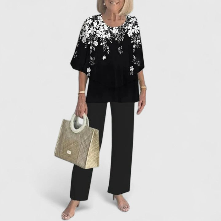 Lightweight women's loose two-piece set, perfect for breathable comfort during summer and spring fashion.