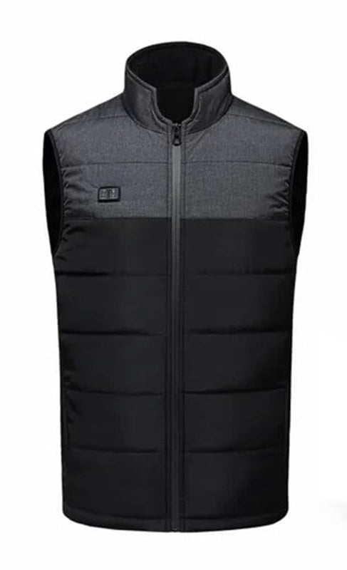 Water-repellent unisex heated jacket, ideal for all-weather outdoor gear and winter wear.