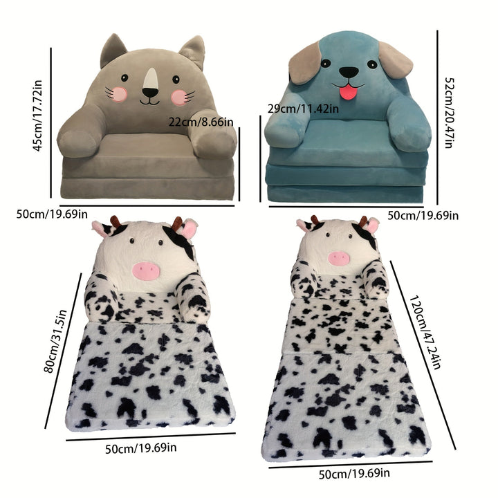 Children's versatile folding sofa, great for lounging, playing, reading, and rest.