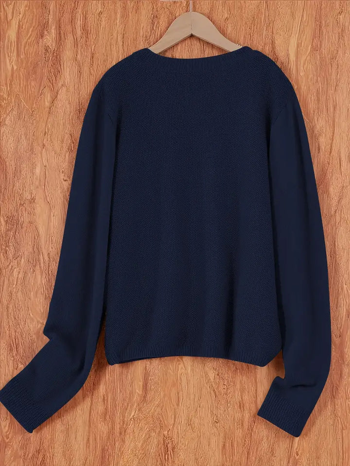 Women's cozy knit cardigan, a comfortable and casual layering piece for effortless fashion.