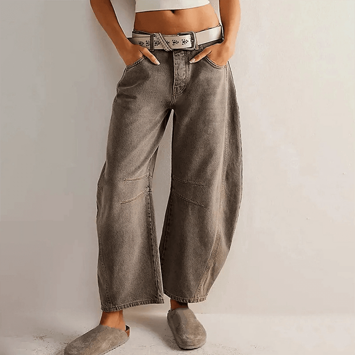 Women's High-Waisted Wide-Leg Jeans