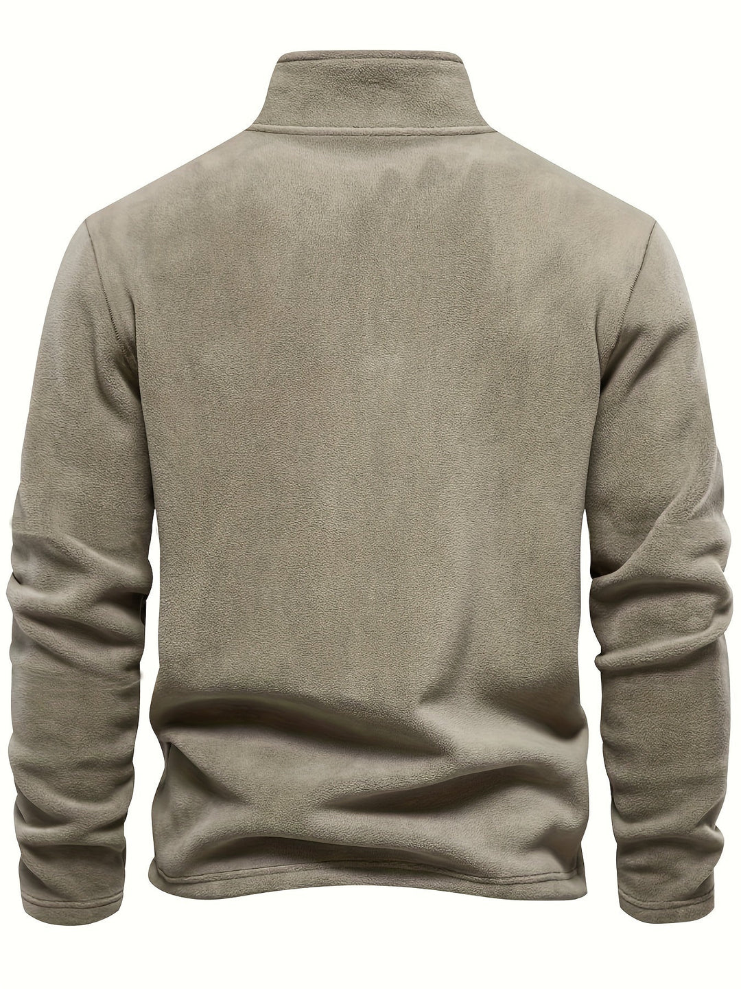 Fall fashion essential: unisex half-zip pullover. Fleece-lined comfort, perfect for chilly weather layering.