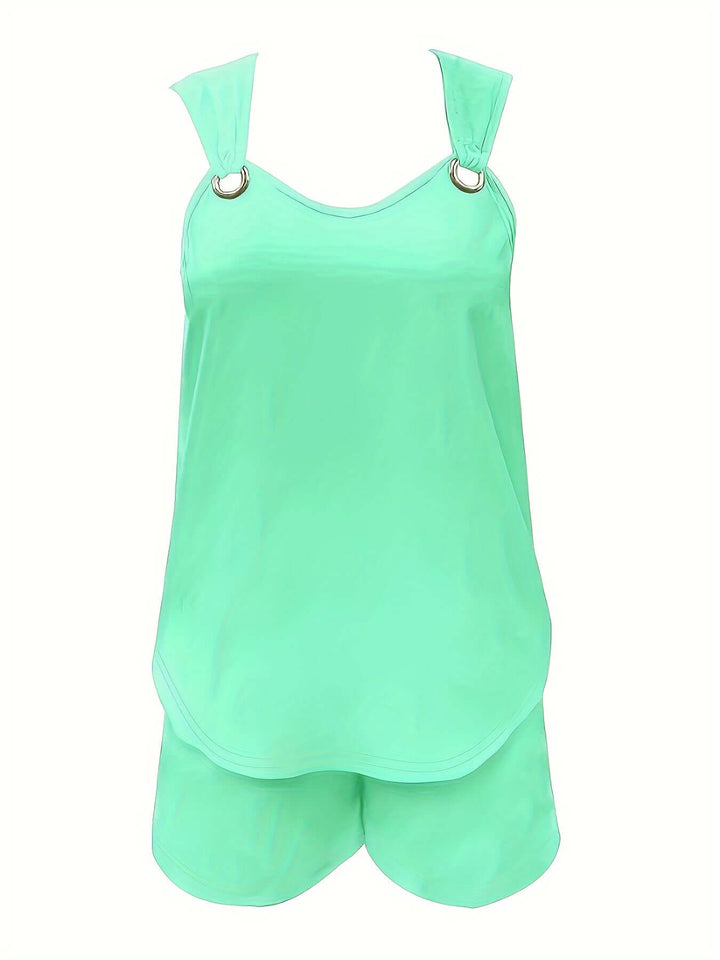 Women's Summer Two-Piece Set with Ring Detail