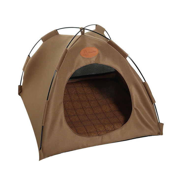 Indoor/outdoor cat cooling tent, offering a private and refreshing space for your beloved feline friend.