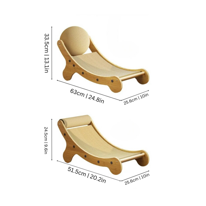 Interactive cat sisal scratcher with play area & cozy cat bed, perfect for pets to rest, play, and scratch.