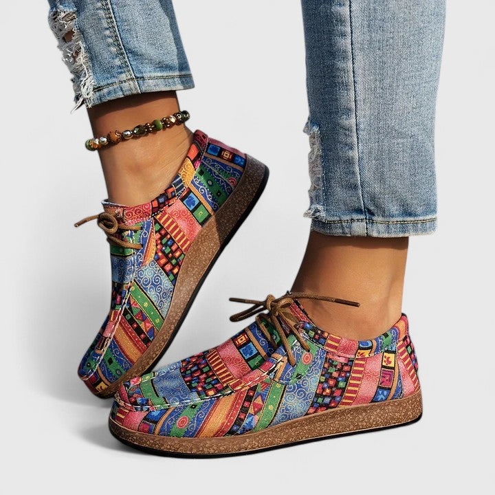Orthopedic women's shoes for comprehensive pain relief, targeting heel, knee, & general foot discomfort.