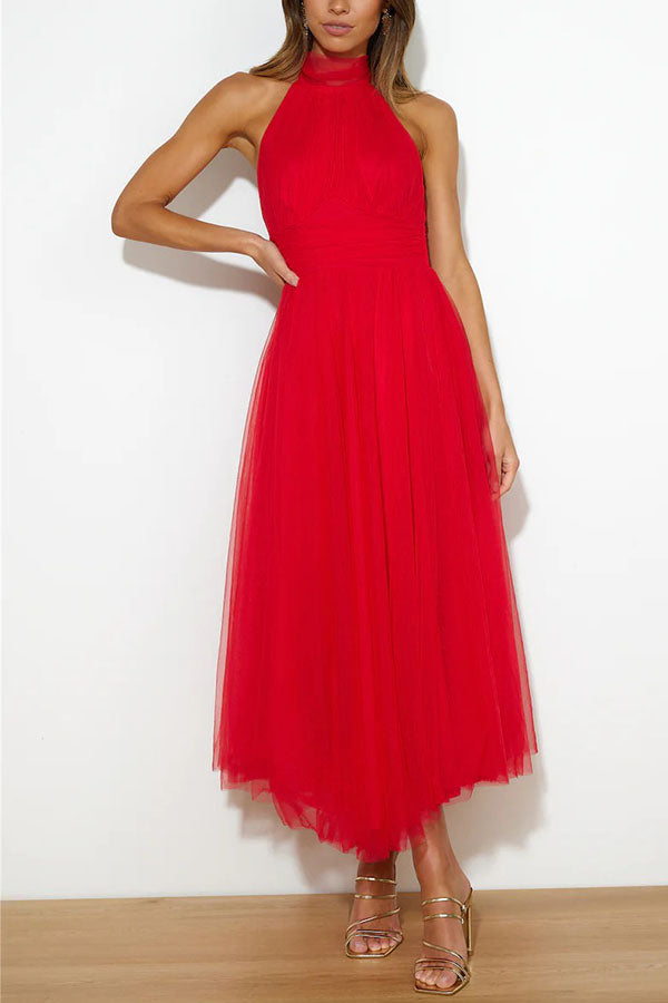 Elegant women's midi dress, perfect for wedding guests and formal occasion wear.