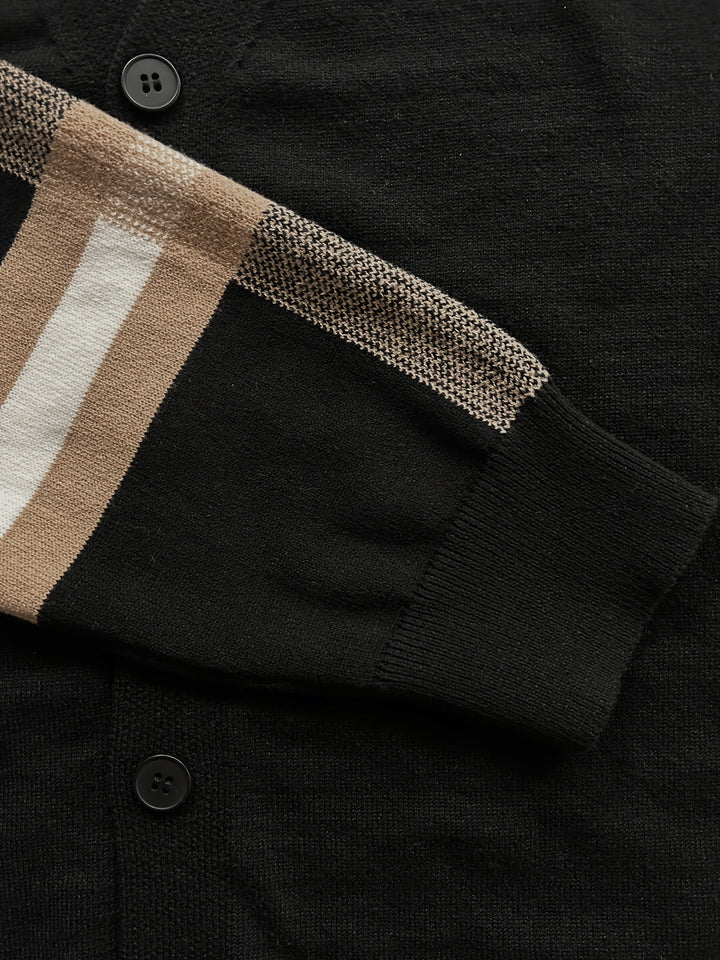 Stylish men's button cardigan for layering. Regular fit, comfortable, perfect for cold weather.