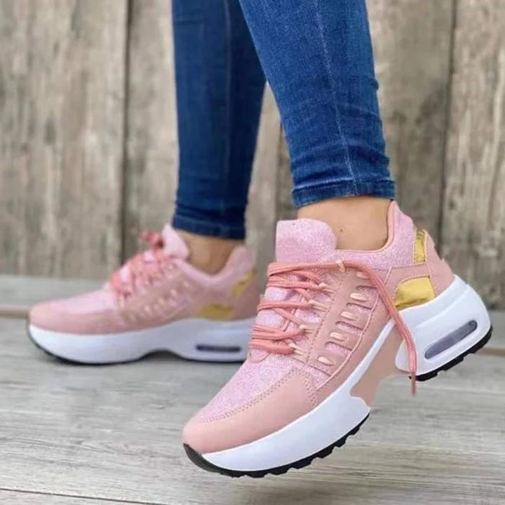Women's comfort walking shoes with orthopedic arch support, perfect for daily wear & foot pain alleviation.