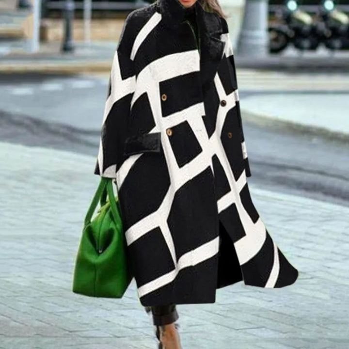 Comfortable and stylish oversized coat, unisex design, perfect for versatile fall winter fashion.