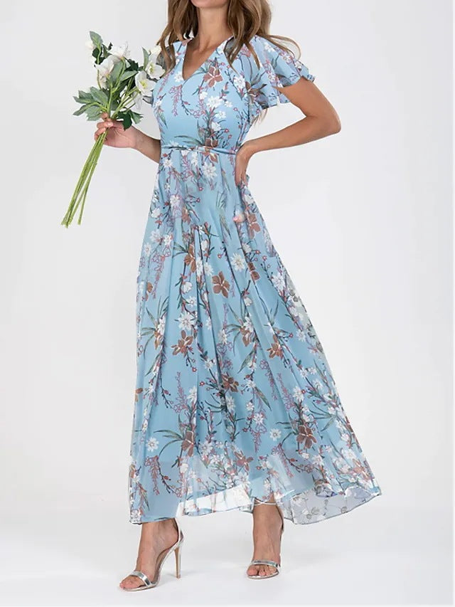 Chic women's midi dress, a flattering and versatile fashion statement for elegant summer and everyday style.