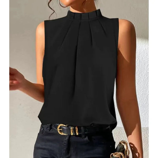 Trendy women's off-shoulder blouse. Elegant short-sleeve top with a relaxed fit for versatile feminine style.