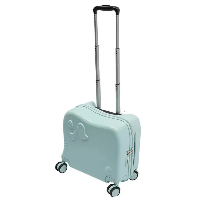 Adorable elephant-themed rolling suitcase, a must-have kids travel bag for little explorers.