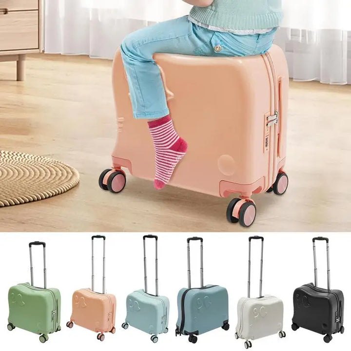 Cute elephant design rolling bag for children, a fun and practical kids' travel gear.