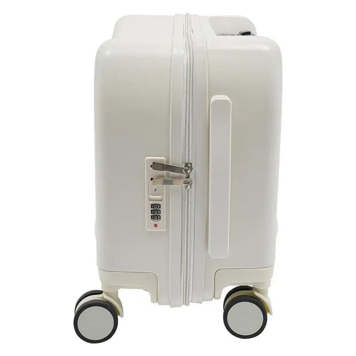 Elephant ride-on rolling suitcase for children, making travel fun and easy for young adventurers.