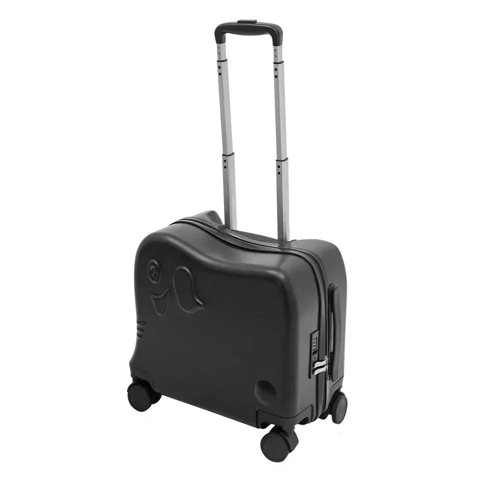 Easy-to-pull child's elephant rolling suitcase, lightweight and simple kids' travel luggage.