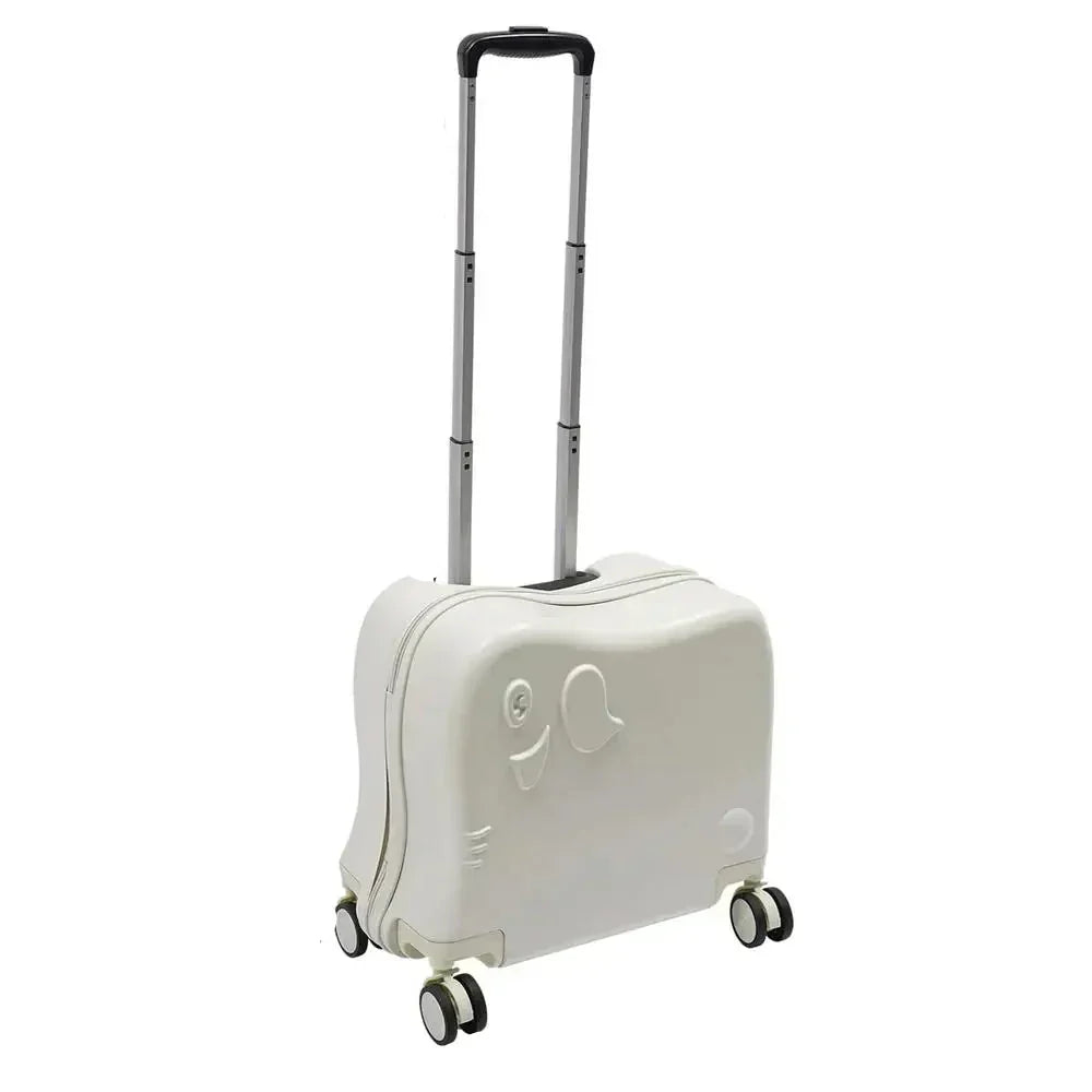 Napoli cartoon elephant rolling suitcase, charming kids luggage for young travelers.