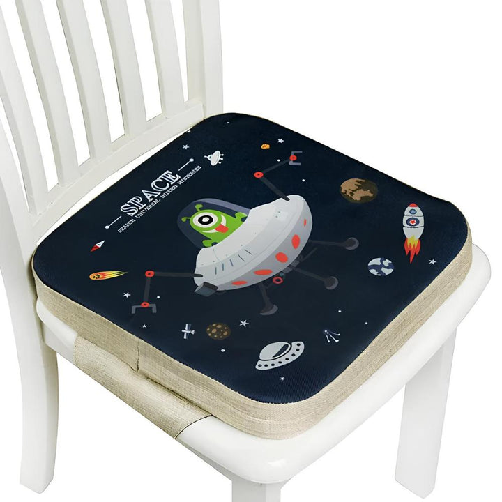 Kids' adjustable dining chair booster cushion, perfect for secure and comfortable seating at mealtime.