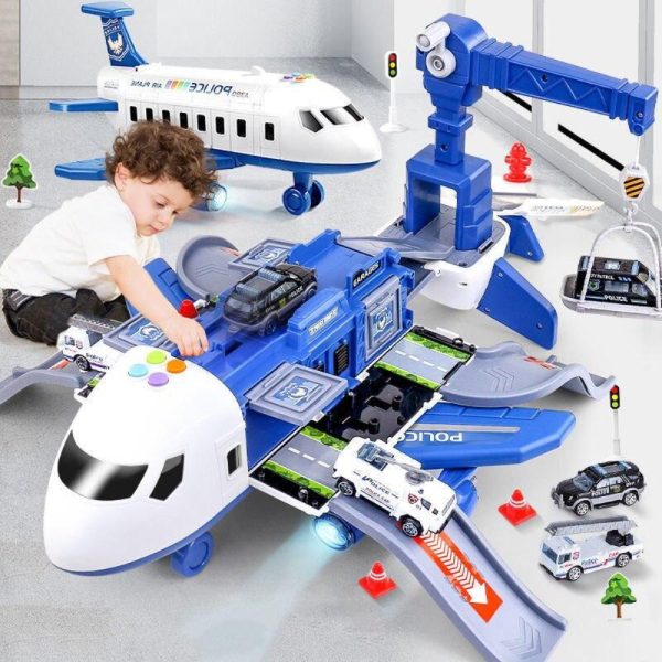 Kids' adventure plane playset designed for creative play & imaginative exploration; a great preschool toy.