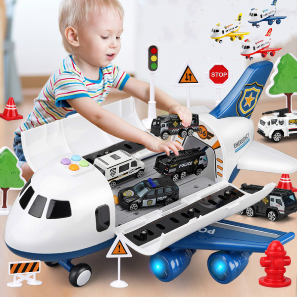 Fun children's plane playset for creative play, imaginative adventures, and exploration, perfect for boys & girls.