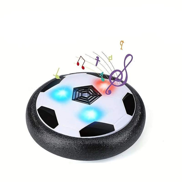 Interactive electric floating football disc, perfect indoor play toy for active children, kids & pets.