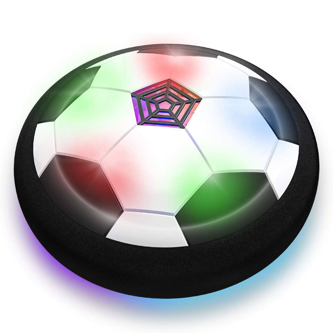 Kids' electric floating football, an interactive indoor toy for active play & family fun, ideal gift.