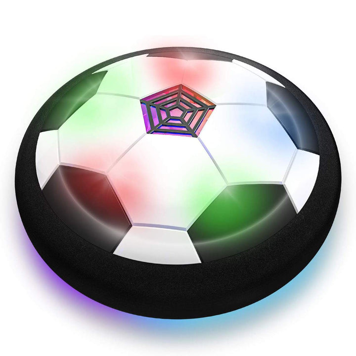 Kids' electric floating football, an interactive indoor toy for active play & family fun, ideal gift.