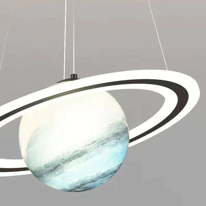 Children's bedroom LED planet light, energy-efficient and durable. Enhances kids room decor with space theme.
