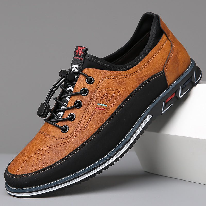 Handcrafted men's dress shoes, comfortable and durable brown oxfords for elegant formal footwear.
