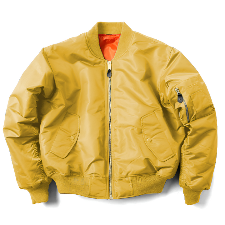 Comfortable everyday unisex bomber jacket, a timeless piece of outerwear for versatile spring & fall styling.