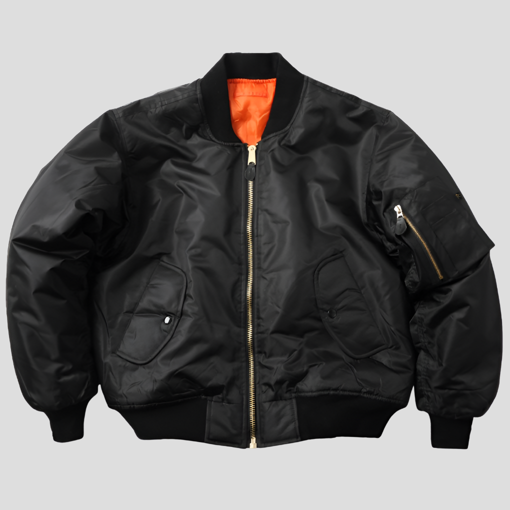Chic classic bomber jacket. Unisex fit for timeless style, perfect for casual outings & versatile layering.