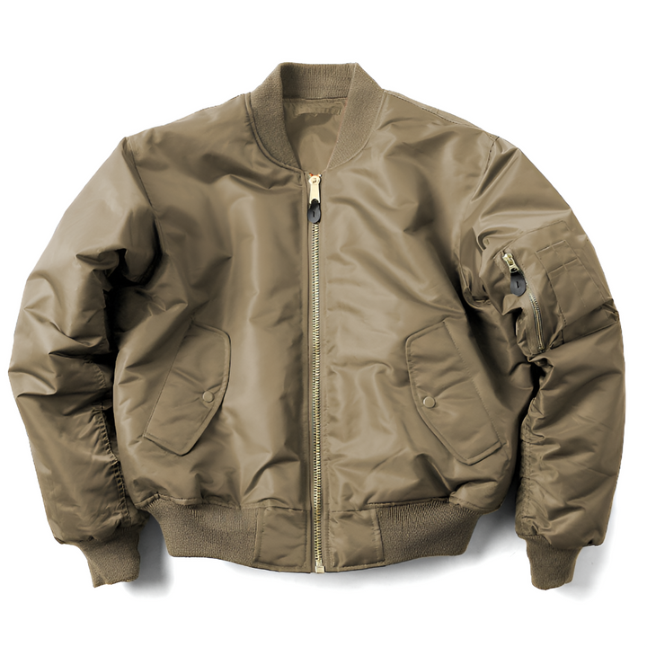 Versatile unisex bomber jacket in a classic cut, ideal for stylish layering & everyday wear for men & women.