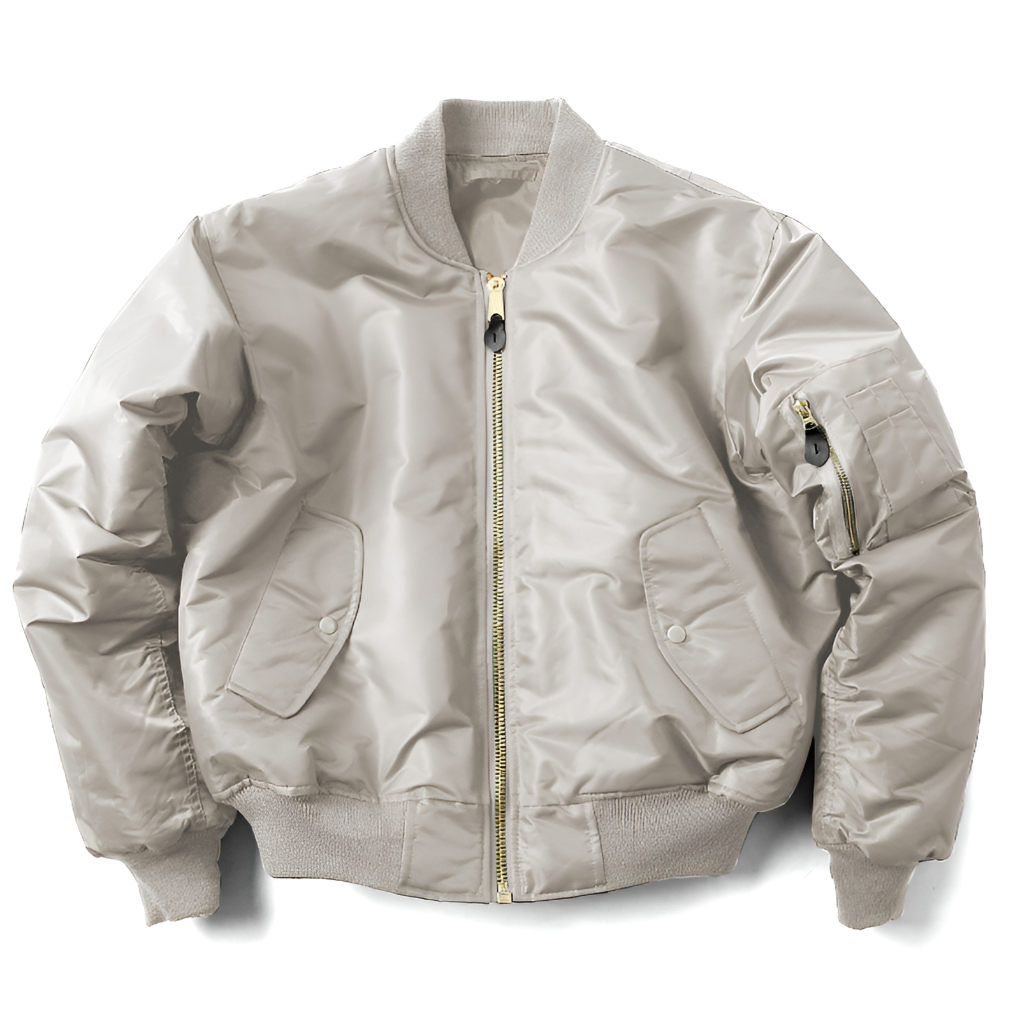 Fashionable women's classic bomber jacket, a versatile outerwear piece for stylish spring & fall outfits.