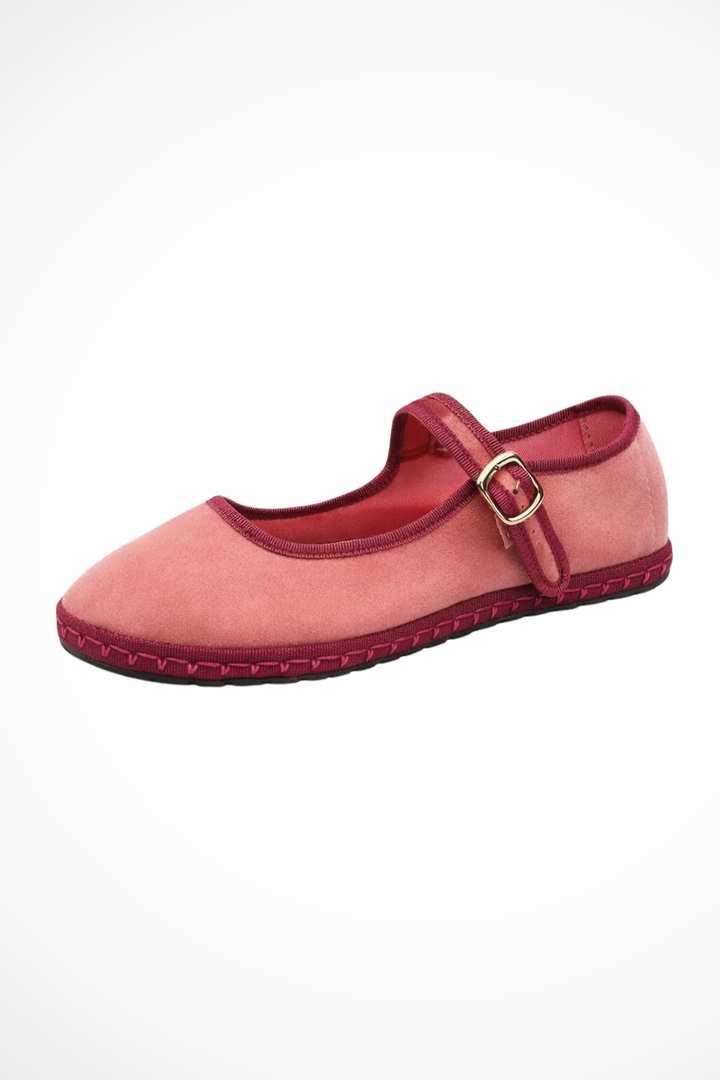 Elegant women's footwear: black round toe Mary Jane ballet flats with a sleek buckle strap.